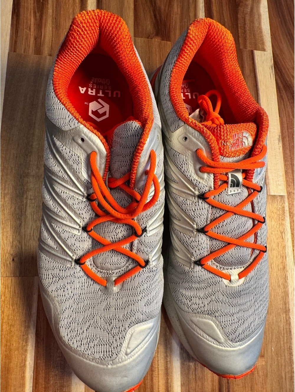 The North Face Ultra Cardiac II Men 12 Gray Orange Vibram Shoes New No Box - Picture 3 of 5